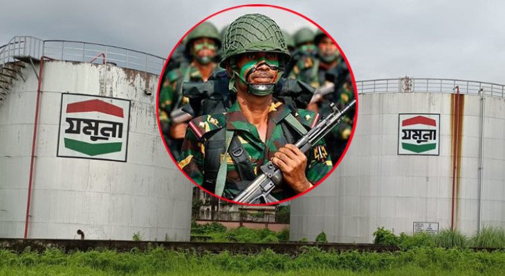 তেলের ডিপোগুলোতে সেনাবাহিনী মোতায়েনের সিদ্ধান্ত
